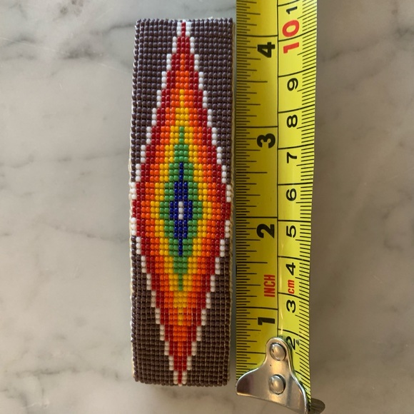 Hand beaded hair Barrette. Purchased at a western tack store. - Picture 2 of 3